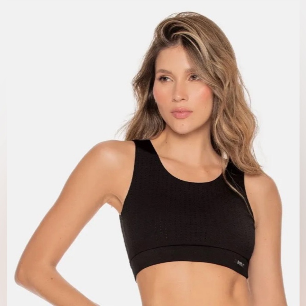 Babalú Women’s Black Exercise Top NIP - Picture 2 of 3